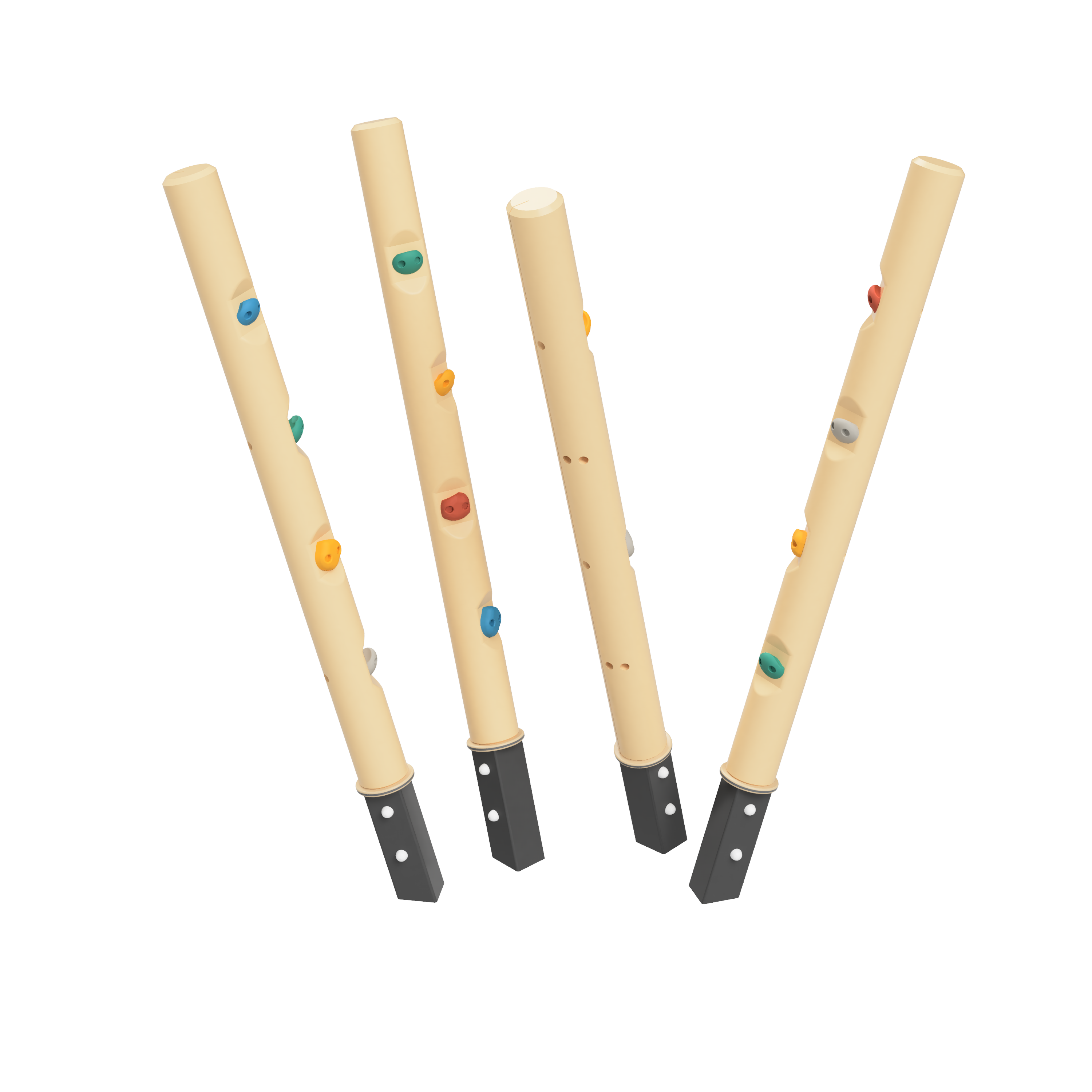 流木クライミング